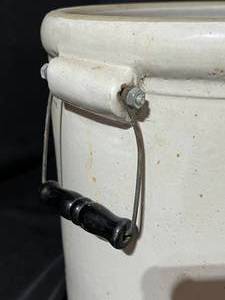 lot 40 image: Antique Red Wing #5 Crock with handles