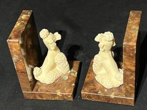 lot 47 image: Nora Fenton Poodle Marble Bookends