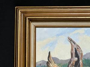 lot 18 image: Oil on Canvas Framed Landscape