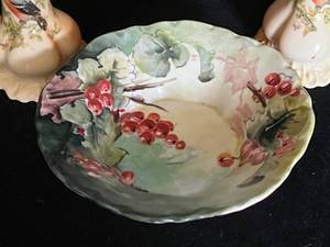lot 9 image: Versailles Bowl and Victoria China Candlesticks