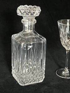 lot 24 image: Decanter and 8 Crystal Goblets