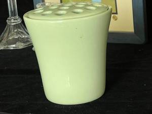 lot 30 image: Green Glass Flower Vase, Pictures and Candlesticks