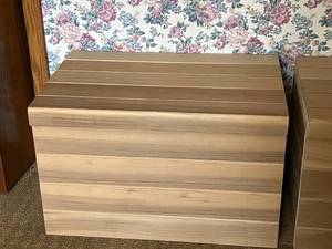 lot 37 image: Pair of Wood Benches or Tables