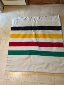 lot 13 image: Large Hudson Bay Wool Blanket