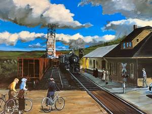 lot 69 image: The Train Depot by Carl Gawboy  Signed & Numbered