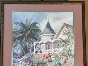 lot 77 image: Framed Watercolor  Signed and Numbered by Sally B.