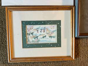 lot 71 image: Lot of 3 Winter Paintings