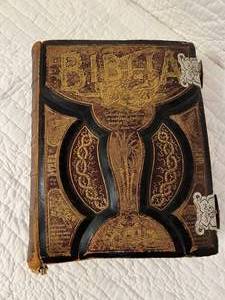 lot 86 image: Large Antique Bible - 1897