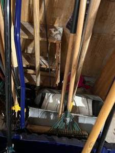 lot 174 image: Yard Tools and Ladder
