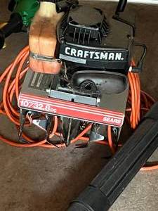 lot 213 image: Tiller, Weed Wacker & Blower
