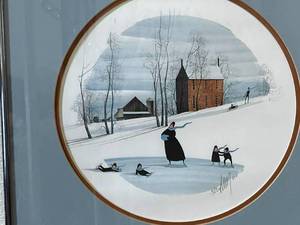 lot 11 image: Framed P. Buckley Moss Signed and Numbered Print