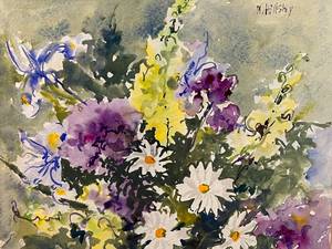 lot 58 image: Nell Hillsely Watercolor