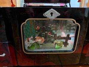 lot 130 image: Asian Shadow Box Jewelry Box