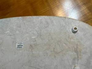 lot 129 image: CheeseMeat Marble Platter From Crate & Barrel
