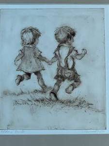 lot 116 image: S Raymond Etching  Signed and Numbered 6075