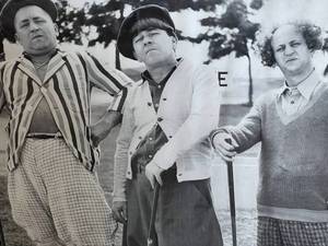 lot 80 image: 3 Stooges Poster  Golf With Your Friends
