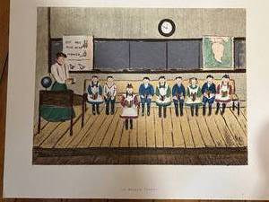 lot 102 image: The McGuffys Reader Print & Wolf on Ridge