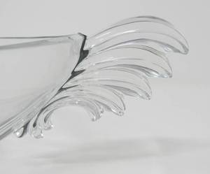 lot 6 image: Antique Art Deco glass centerpiece bowl