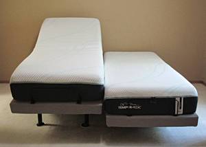 lot 42 image: King size (2 twins) Temperpedic Adjustable Beds
