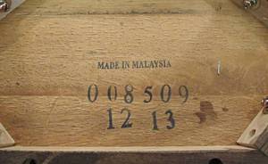 lot 48 image: three wood stools
