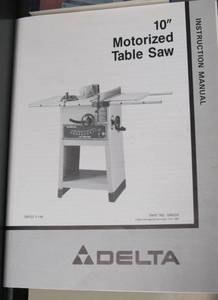 lot 84 image: Delta 10 Table Saw and guides etc.