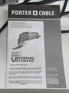 lot 90 image: Porter Cable Oscillating tool new and gently used