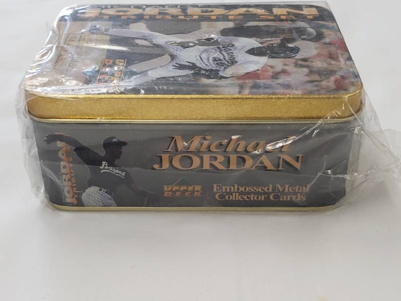 Unopened Michael Jordan Upper Deck Embossed Metal Collector Cards