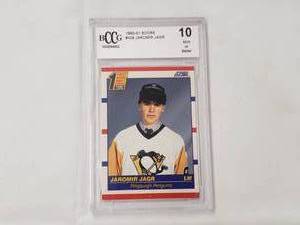 lot 7 image: Jaromir Jagr Rookie 1990-91 Score No. 428 BCCG Rated 10 Mint or Better