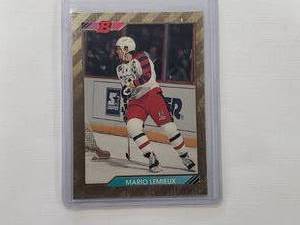 lot 36 image: Mario Lemieux 1992 Topps No. 233