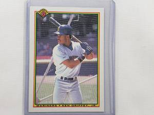 lot 42 image: Ken Griffey Jr. 1990 Topps Bowman No. 481