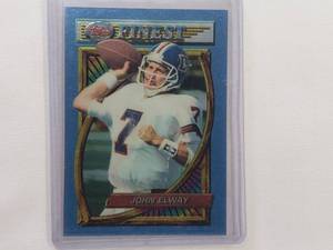 lot 54 image: John Elway 1994 Topps Finest No. 119