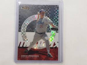 lot 74 image: Greg Maddux 2005 Topps Xfractor No. 14, Numbered 15250