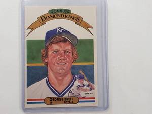 lot 78 image: George Brett Donruss Diamond Kings No. 15