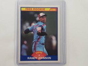 lot 80 image: Randy Johnson 1989 Rookie Score No. 645