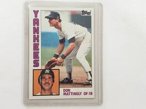lot 95 image: Don Mattingly Rookie 1984 Topps No. 8