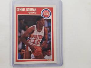 lot 117 image: Dennis Rodman 1989 Fleer No. 49