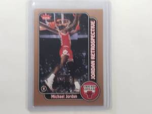 lot 123 image: Michael Jordan 2008-09 Fleer Jordan Retrospective No. MJ-10