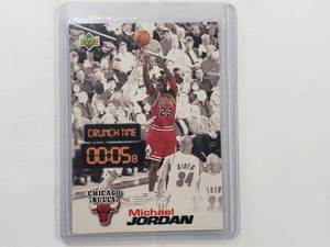lot 129 image: Michael Jordan 1997 Upper Deck Crunch Time No. CT 0540