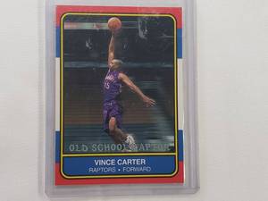 lot 136 image: Vince Carter Old School Raptor Fleer 00-01