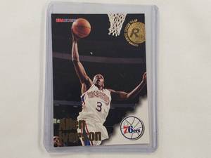 lot 138 image: Allen Iverson Rookie 199697 NBA Hoops No. 295