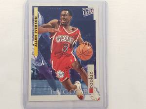 lot 142 image: Allen Iverson Rookie Fleer 96-97 Ultra No. 270