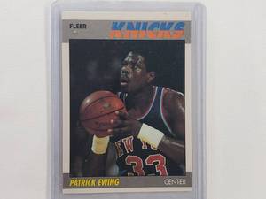 lot 152 image: Patrick Ewing 1987 Fleer 37 of 132