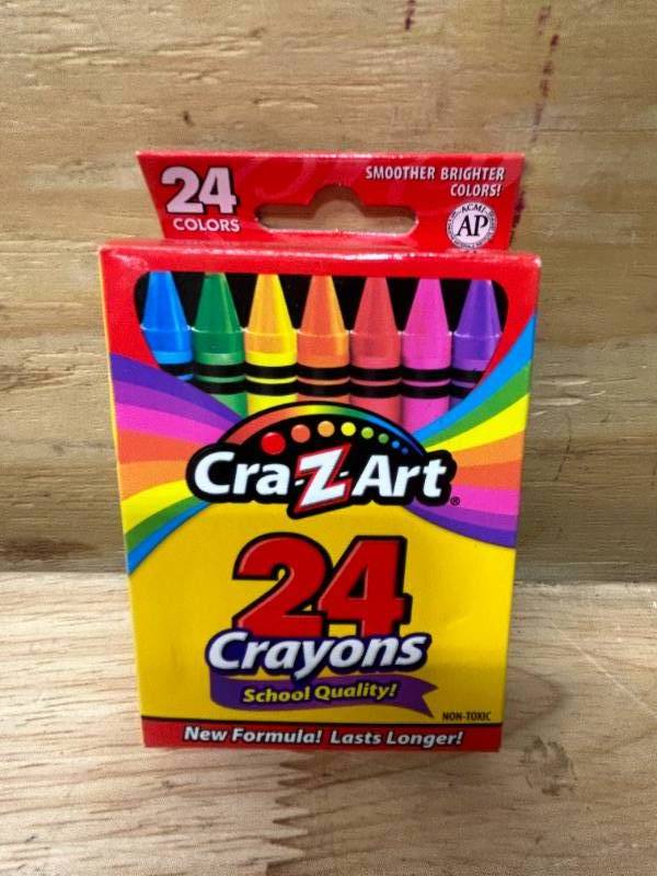 Cra-Z-Art Smoother Brighter Colors Non-toxic Crayons (24 Pack) 