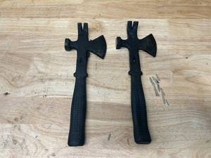 lot 95 image: Lot of 2-  13 Multipurpose Hatchet Pry Bar Nail Puller Square Hammer