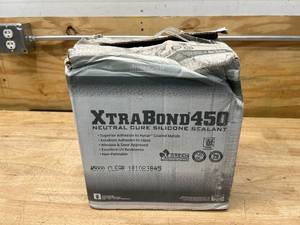 lot 43 image: PREMIER BUILDING SOLUTIONS Case of Xtra Bond 450 Neutral Cure Silicone Sealant- Clear (24 tubes)