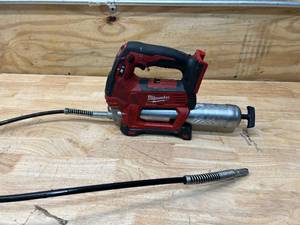 lot 87 image: MILWAUKEE M18 18V Lithium-Ion Cordless Grease Gun 2-Speed (Tool-Only)