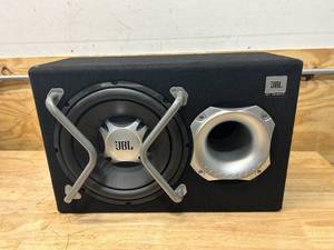 lot 89 image: JBL GT-BASSPRO12 Subwoofer speaker with built-in 150W RMS amplifier with bass port