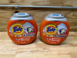 lot 75 image: TIDE Lot of 2- Containers of TIDE Pods (54 per container)- April Fresh