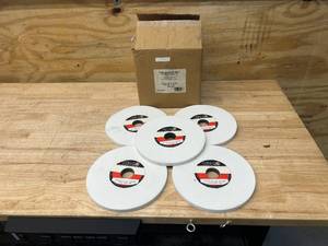 lot 68 image: CGW ABRASIVE MFG Lot of 5- 8 x 12 x 1-14 Grinding Wheels