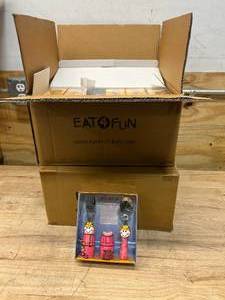 lot 109 image: EAT 4 FUN Lot of 24 Kids Spoon and Fork Sets